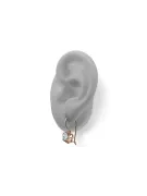 Vintage štýl náušnice zirkónia originálny vintage 14k produkt s ružovým zlatom vec142r